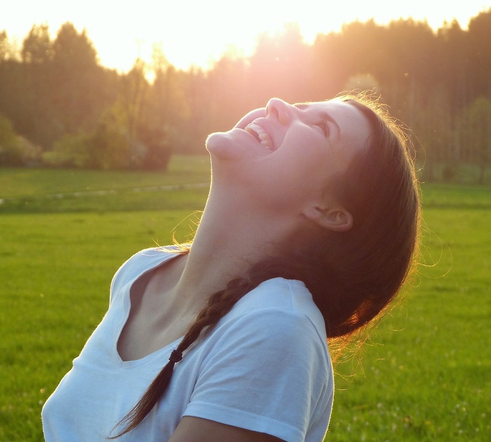 laughing woman